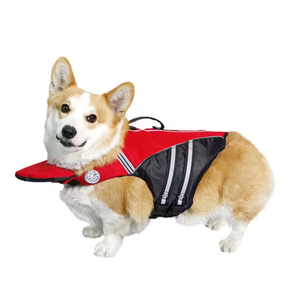 Elevate Your Pup's Safety with Our Premium Adjustable Dog Life Jacket Featuring Chin Support for Ultimate Buoyancy During Swimming Adventures